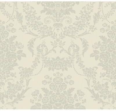 Seabrook Designs Hemingway Damask Unpasted Wallpaper - 27 in. W x 27 ft. L