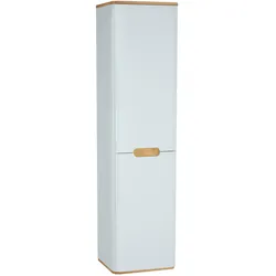 Sento Hochschrank 2 Türen Türanschlag rechts Weiß Matt