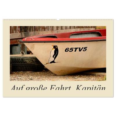 Auf große Fahrt, Kapitän (Wandkalender 2026 DIN A2 quer), CALVENDO Monatskalender