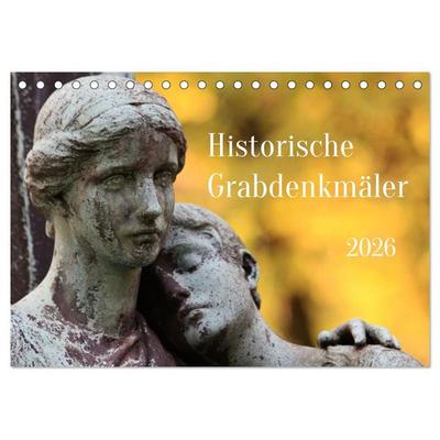 Alte Grabdenkmäler (Tischkalender 2026 DIN A5 quer), CALVENDO Monatskalender