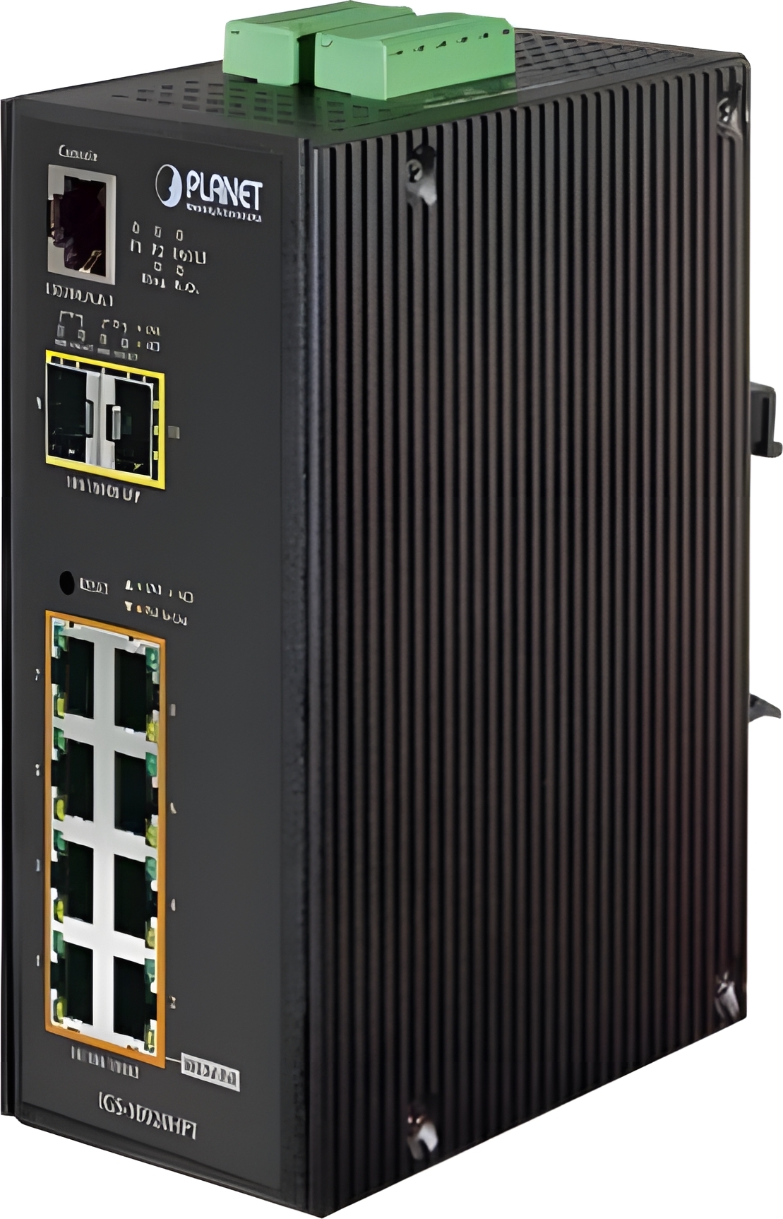 PLANET IP30 Industrial 8* 1000TP PoE +, Managed, L2+, Gigabit Ethernet (10/100/1000), Vollduplex, Power over Ethernet (PoE), Wandmontage