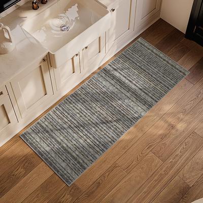 Garvee Modern Braided Print Stripes Area Rug