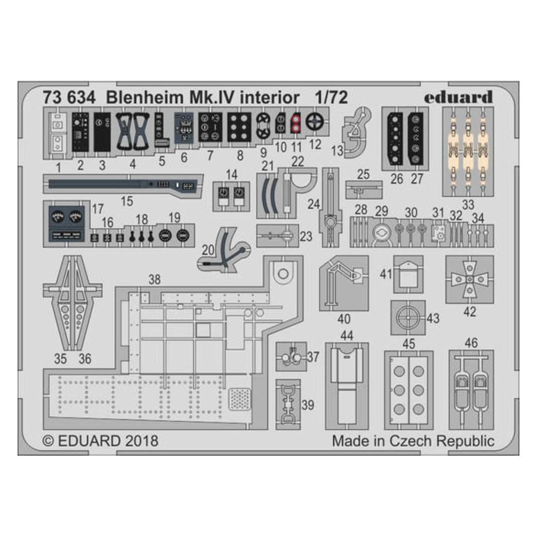 Eduard Blenheim Mk.IV interior for Airfix (73634)