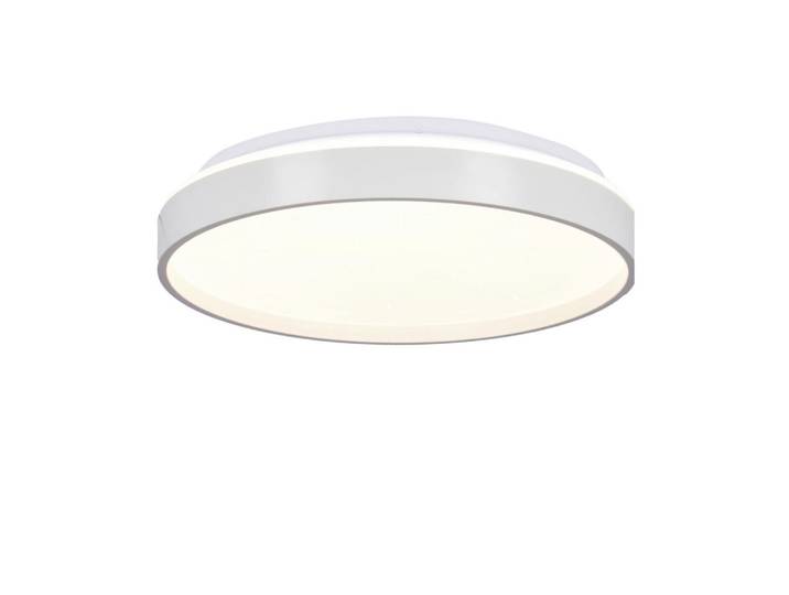 Led-Deckenleuchte Texas, Weiß, Metall, Kunststoff, rund, 29x6x29 cm, RoHS, Europäischer Sicherheitsstandard, einfach zu transportieren, Lampen & Leuchten, LED Beleuchtung, LED-Deckenleuchten