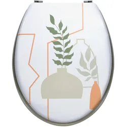 MSV, WC Deckel, Toilettensitz Amelia Mehrfarbig, Breite: 37 cm, Länge: 45