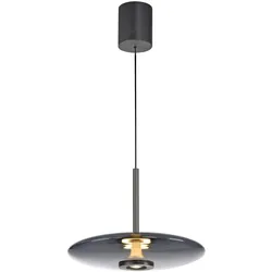 Neuhaus PURE® LED Pendelleuchte PURE E-Vitrum, platin (grau), höhenverstellbar