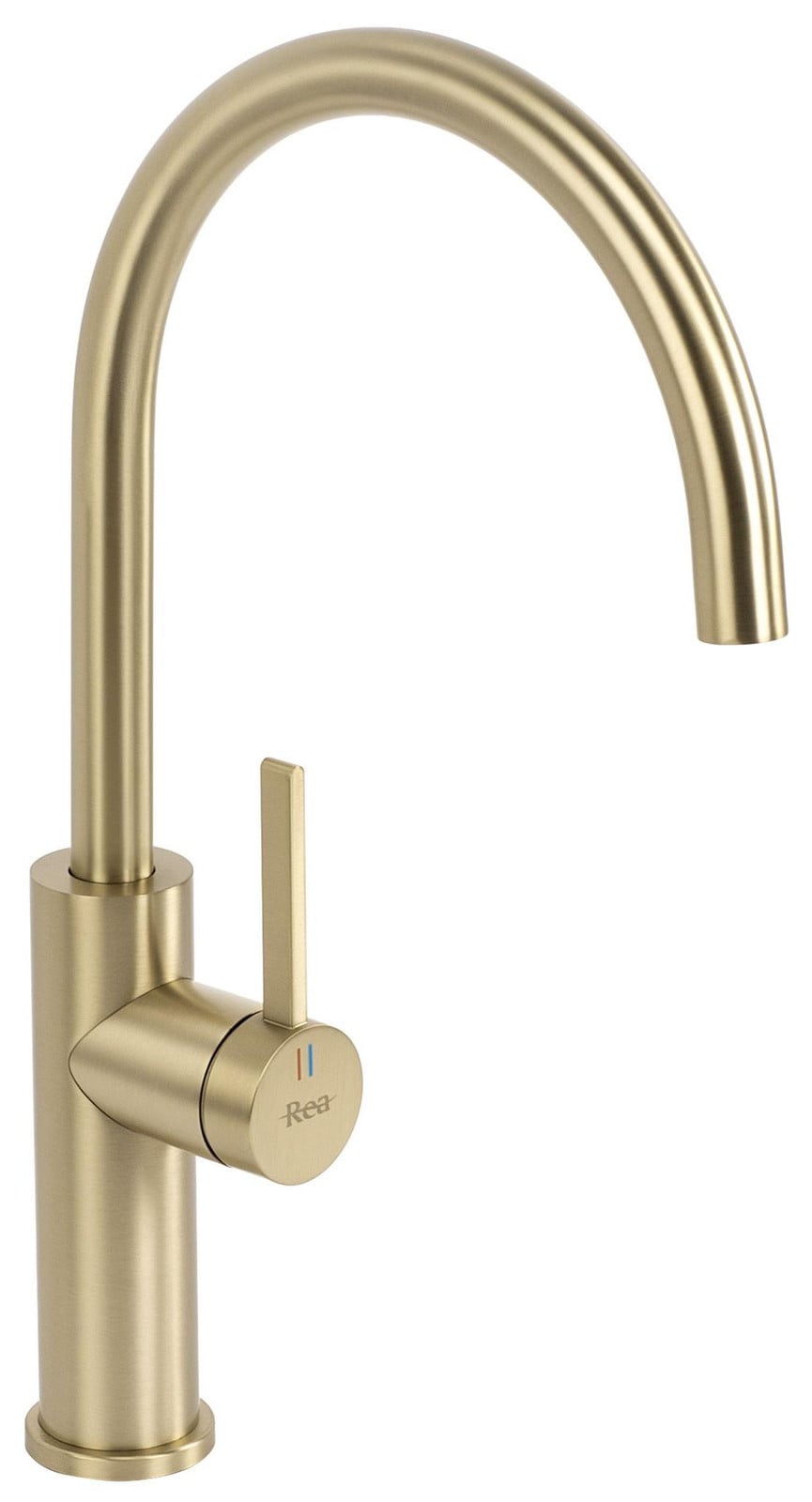 Rea Keukenkraan Rivo met draaibare uitloop Brush Gold