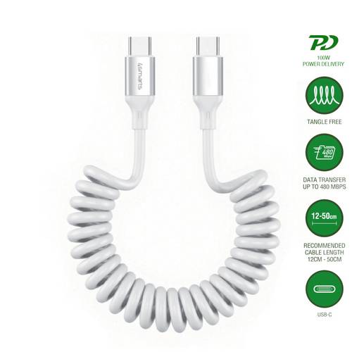 4Smarts USB-C Kabel USB-C 50cm Weiß 541600 4S541600