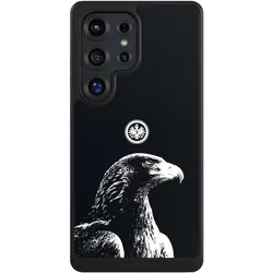 Nivocase Hülle für Samsung Galaxy S25 Ultra Handyhülle NIVOcore Case Schwarz Eintracht Frankfurt (Samsung Galaxy S25 Ultra), Smartphone Hülle, Schwarz