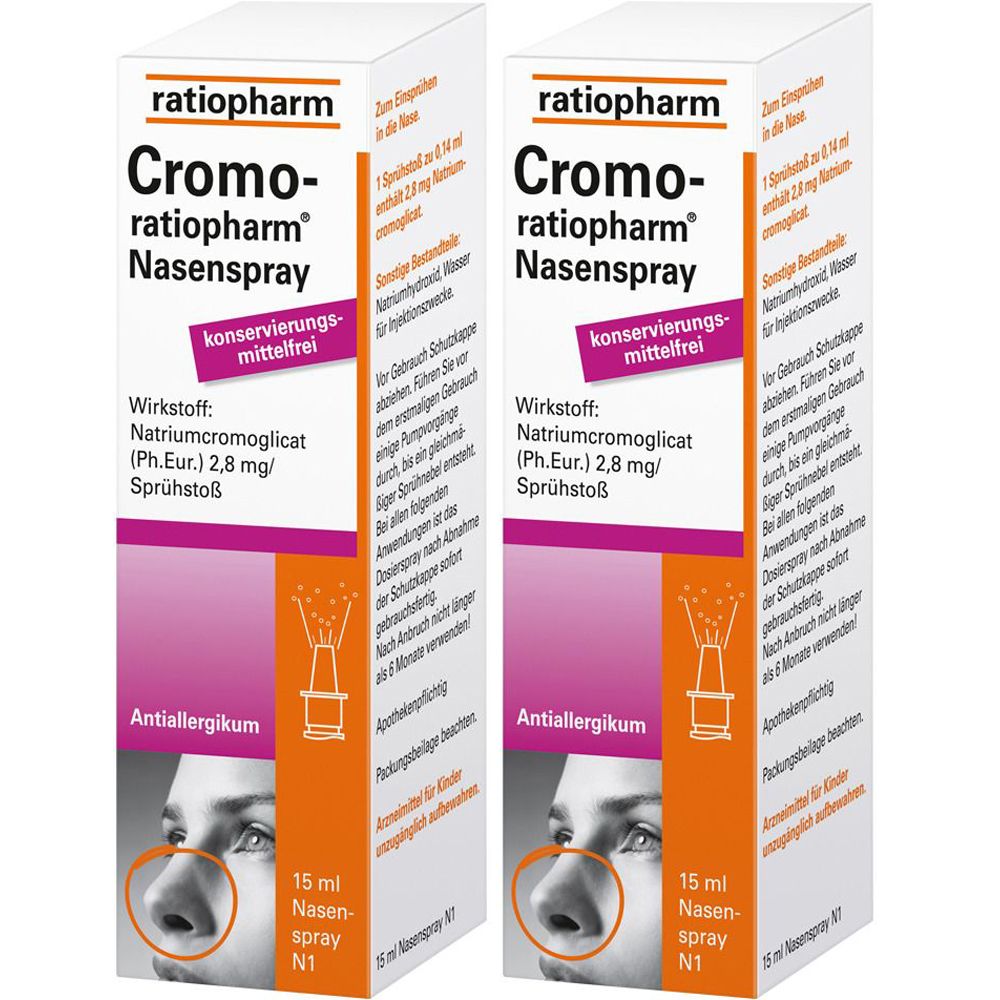 Cromo Ratiopharm Kons Frei Doppelpack 2x15 ml Nasendosierspray