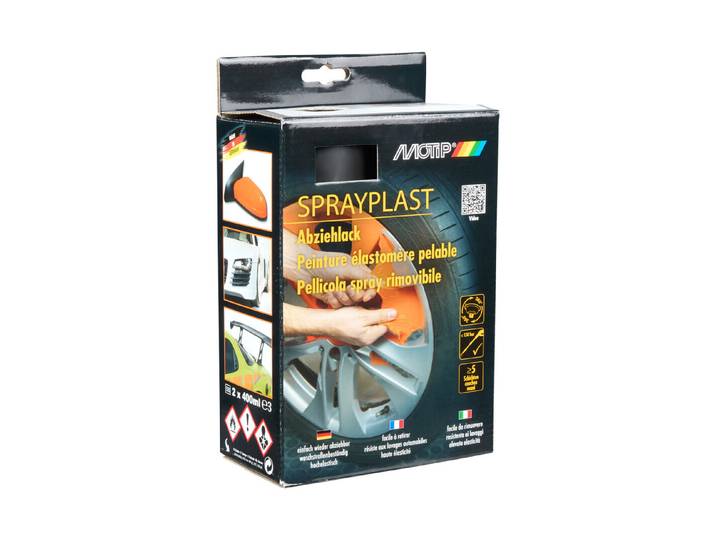 Motip Sprayplast Set Schwarz Matt 2x400ml