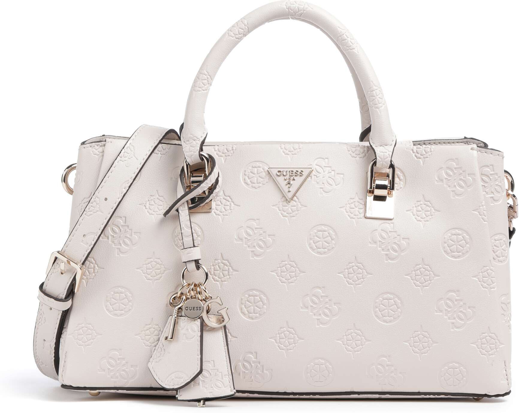 Guess Tisha Handtasche aus Leder, weiß