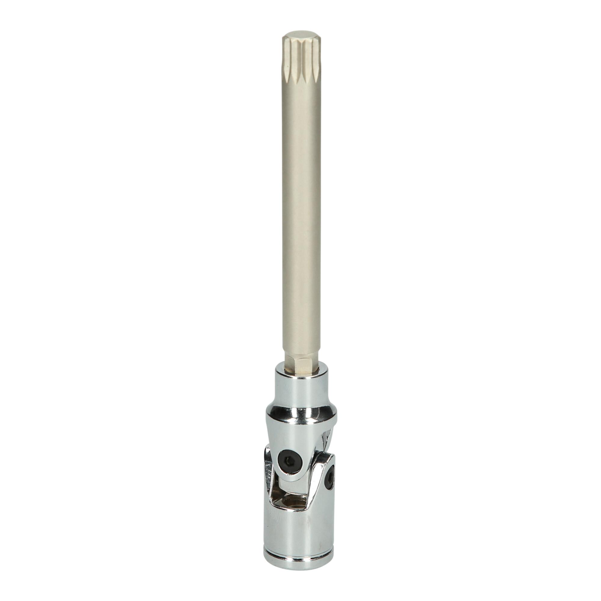 KS Tools 3/8" Antriebswellen-Bit-Stecknuss mit Gelenk für Vielzahn, M10 (150.1717)