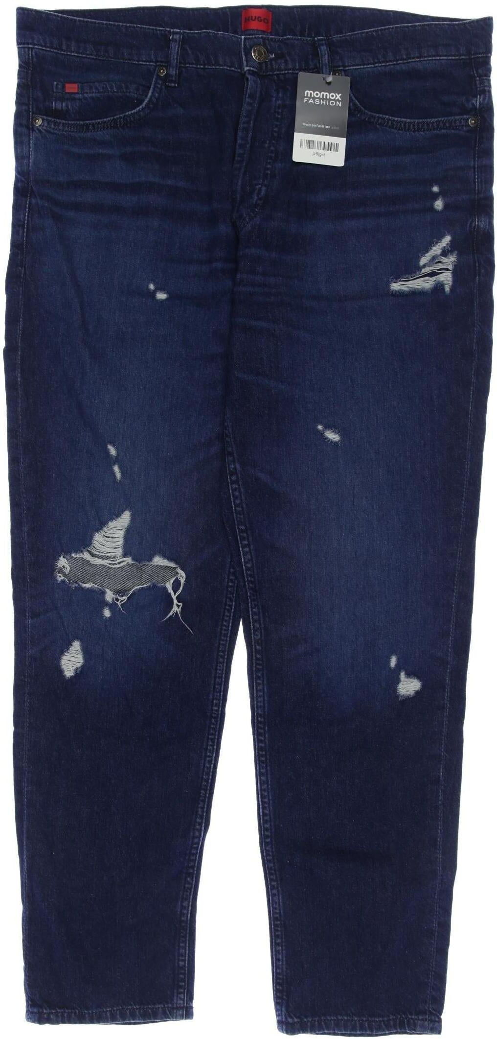 Hugo by Hugo Boss Herren Jeans, Marineblau, Gr. W34, Baumwolle - Second Hand