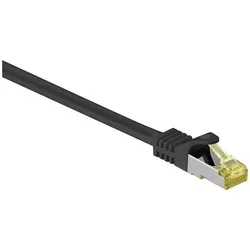 goobay RJ-45 Netzwerkkabel 10.0 m schwarz