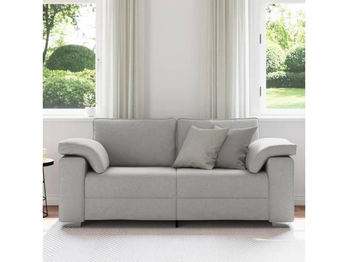 Clarence* Canapé loveseat Canapé d'angle/Sofa - 2 positions - Gris nuage 140 cm en tissu EU246554