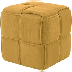 CLP Sitzhocker Forinta Cord Cord HBT: 40x40x40 cm gelb