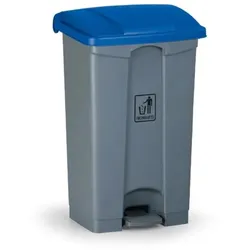 Mehrzweck-Treteimer für mülltrennung, 87 l, 830 x 500 x 410 mm, blau