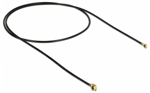 Delock WLAN-Antennen Anschlusskabel [1x IPEX-Stecker - 1x IPEX-Stecker] 40cm Schwarz