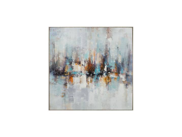 Handgemaltes, gerahmtes Bild „Feuer und Eis“ 100 x 100 cm Multicolor Crea Collection
