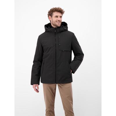 Outdoorjacke LERROS "Herren Blouson in Stukturoptik", Herren, Gr. S, schwarz, 100% Polyester, Jacken Outdoorjacke
