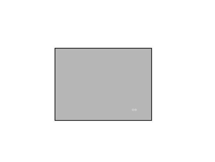 Okwish Wandspiegel 60/2,5/80 cm silber aus Glas mit LED und Anti-Beschlag, Silberfarben, 80x2.5x60 cm, Spiegel, Wandspiegel