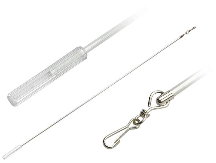Schleuderstab LIEDECO Gr. 3, transparent, L:125cm, Schleuderstäbe, Schleuderstab, für Seitenschals, Gardinen