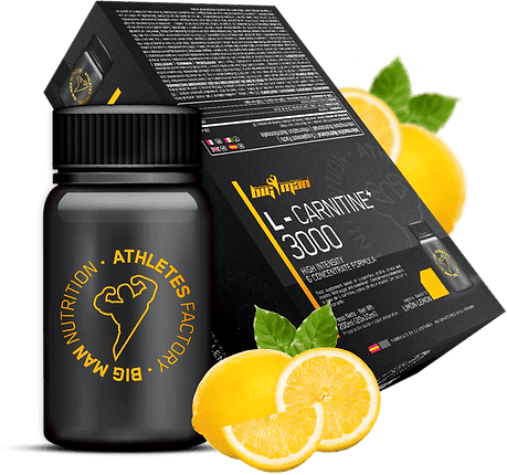 Bigman L-CARNITINA 3000 20 Frascos de 10ml Limão