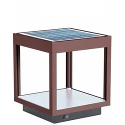 Beneito & Faure 3,5 W batteriebetriebene LED-Solarblendenlaterne, IP54 Corten