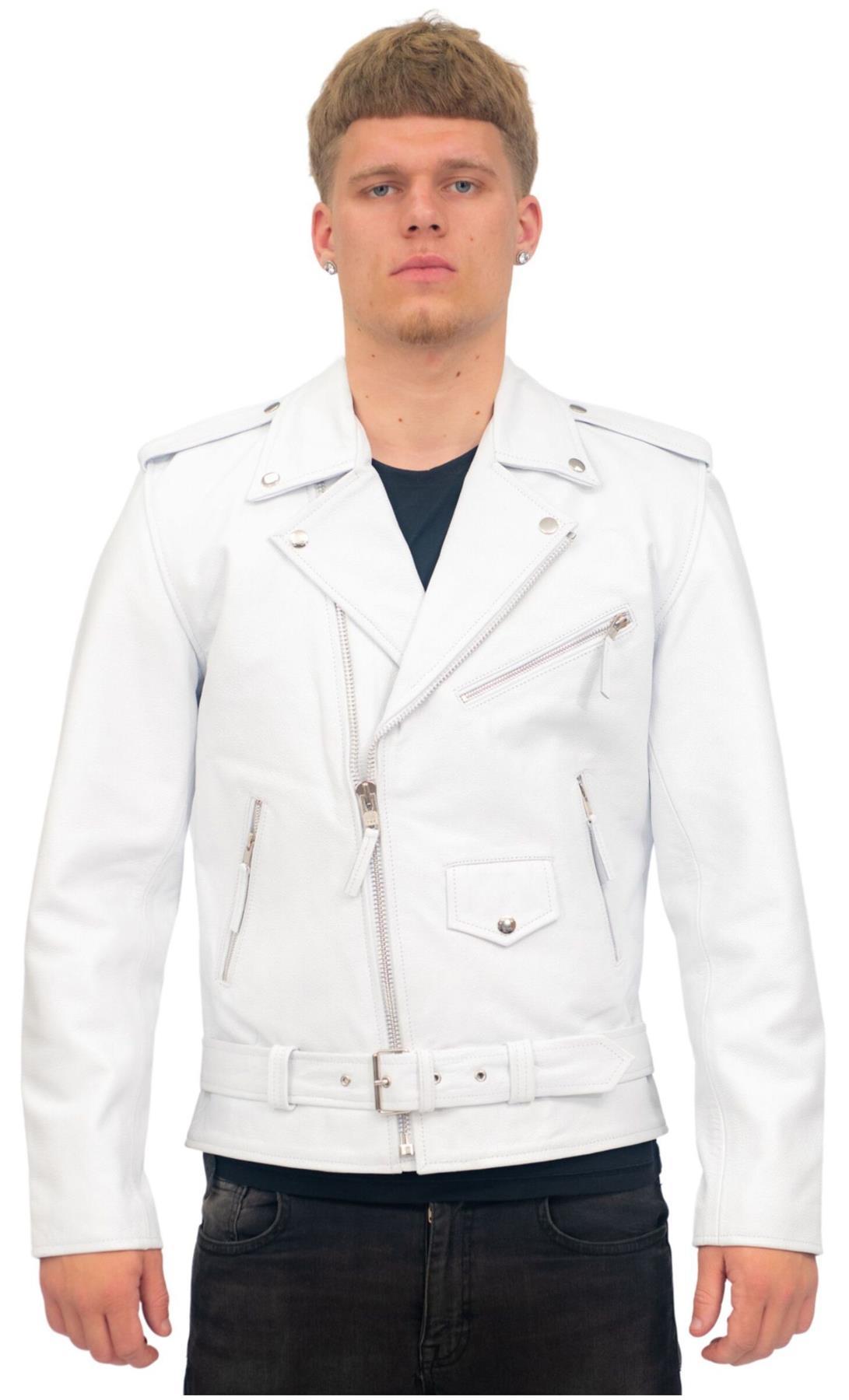 Schwarze Brando-Jacke aus Rindsleder für Herren – Venedig