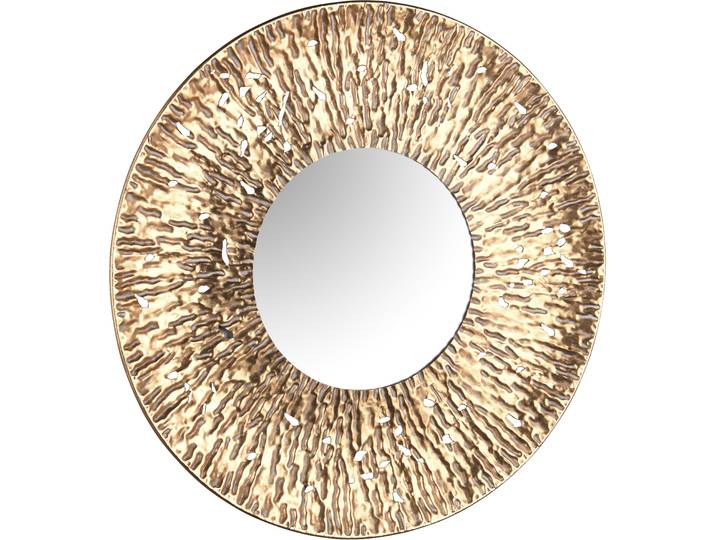 Dekospiegel MIRRORS AND MORE RUBY , gold (goldfarben 2), Ø:80cm, Spiegelglas, Spiegel, Dekospiegel