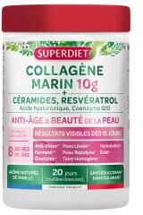 Superdiet Collagène Marin 10 g + Céramides, Resvératrol 210 Grammes - Pot 210 g