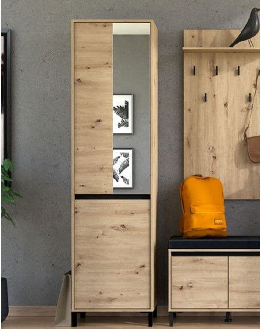17 Stories 2 Door Wardrobe Artisan Oak 54.5cm W X 40cm D