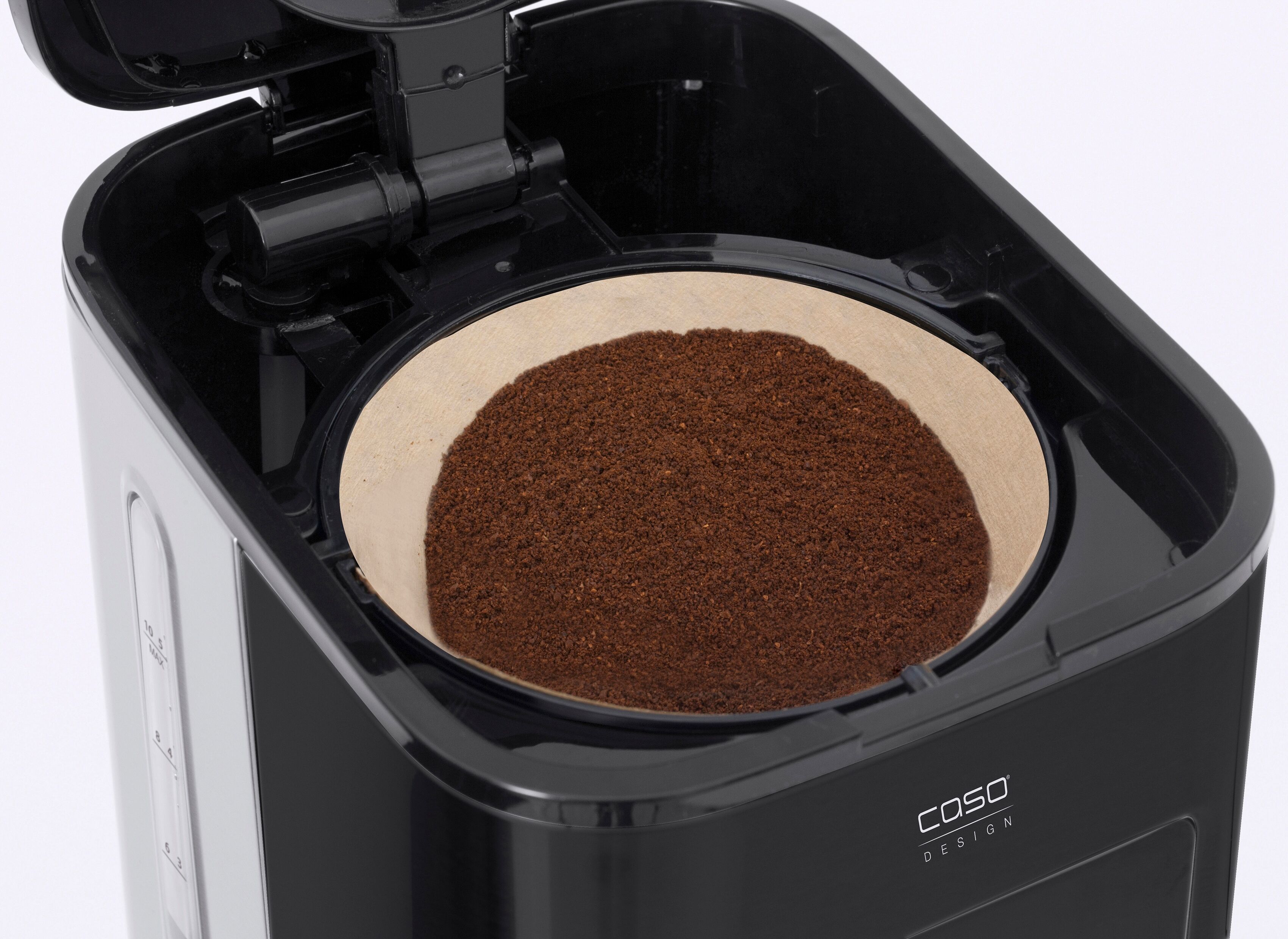 CASO Filterkaffeemaschine "1847 Coffee Taste&Style Thermo", silber (schwarz, silberfarben), 1,2 l, 10, Kaffeemaschinen, Filterkaffeemaschine