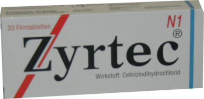 UCB Pharma GmbH ZYRTEC 10 mg Filmtabletten 20 St 04394326