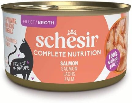 Schesir Cat Pack Lata Filetes de Atum em Caldo 8 un x 6 un