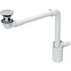 Geberit Waschbeckenablauf 152091211 Ø 32 mm, freier Auslauf und Ventilabdeckung, hochglanz-verchromt
