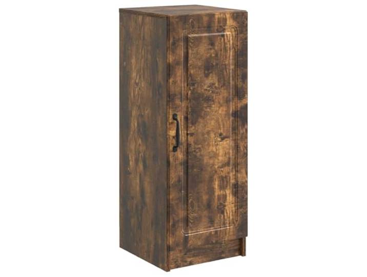 Sideboard Geräucherte Eiche 33 x 34,5 x 87 cm Holzwerkstoff Schubladen, Schiebetüren, verstellbare Regale, mehrere Fächer, Holzwerkstoff, geräucherte Eiche, Wohnzimmer, Küche