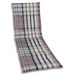 GO-DE Textil Liegenauflage Karo braun-beige