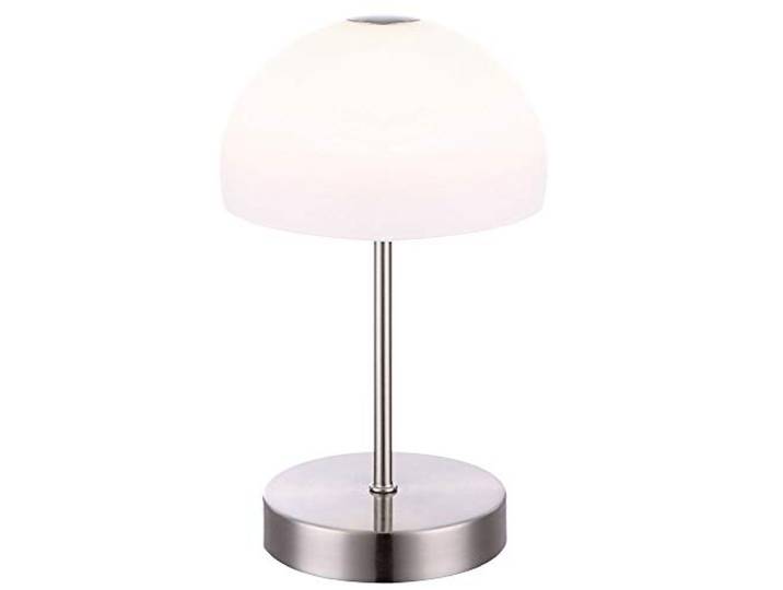 Globo LED Nacht Tisch Lampe Glas Wohn Schlaf Zimmer Beleuchtung Touch Ein/Aus Lese Lampe 21936, silber