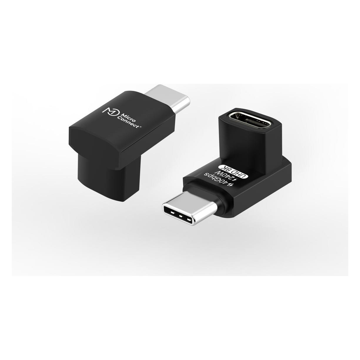MicroConnect Premium USB4 3x2 USB-C angled (USB 4, 240 W) (MC-USB4AF)