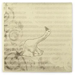 Sovie HORECA Serviette Gänse-Essen in Champagner aus Linclass® Airlaid 40 x 40 cm, 50 Stück