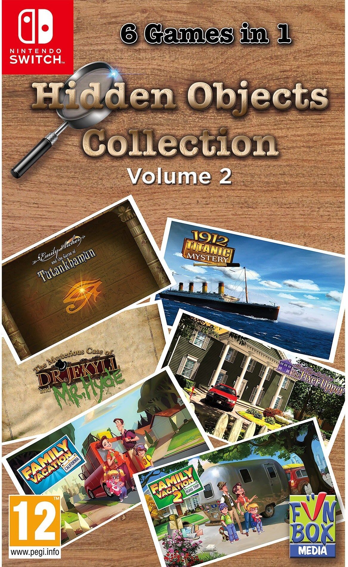 Funbox Media Hidden Objects Collection Volume 2 for Nintendo Switch (Game Cartridge) - 6 Hidden-Object Adventures, Ages 10+, Nintendo Switch Game