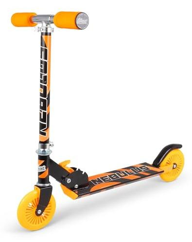 Nebulus Kinderscooter met rolletjes, neonoranje