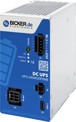 Bicker Elektronik UPSI-2406R2DP3MB Industrielle USV-Anlage (DIN Rail)