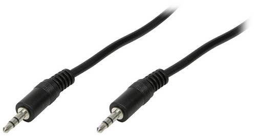 LogiLink CA1049 Klinke Audio Anschlusskabel 1.00m Schwarz (matt)