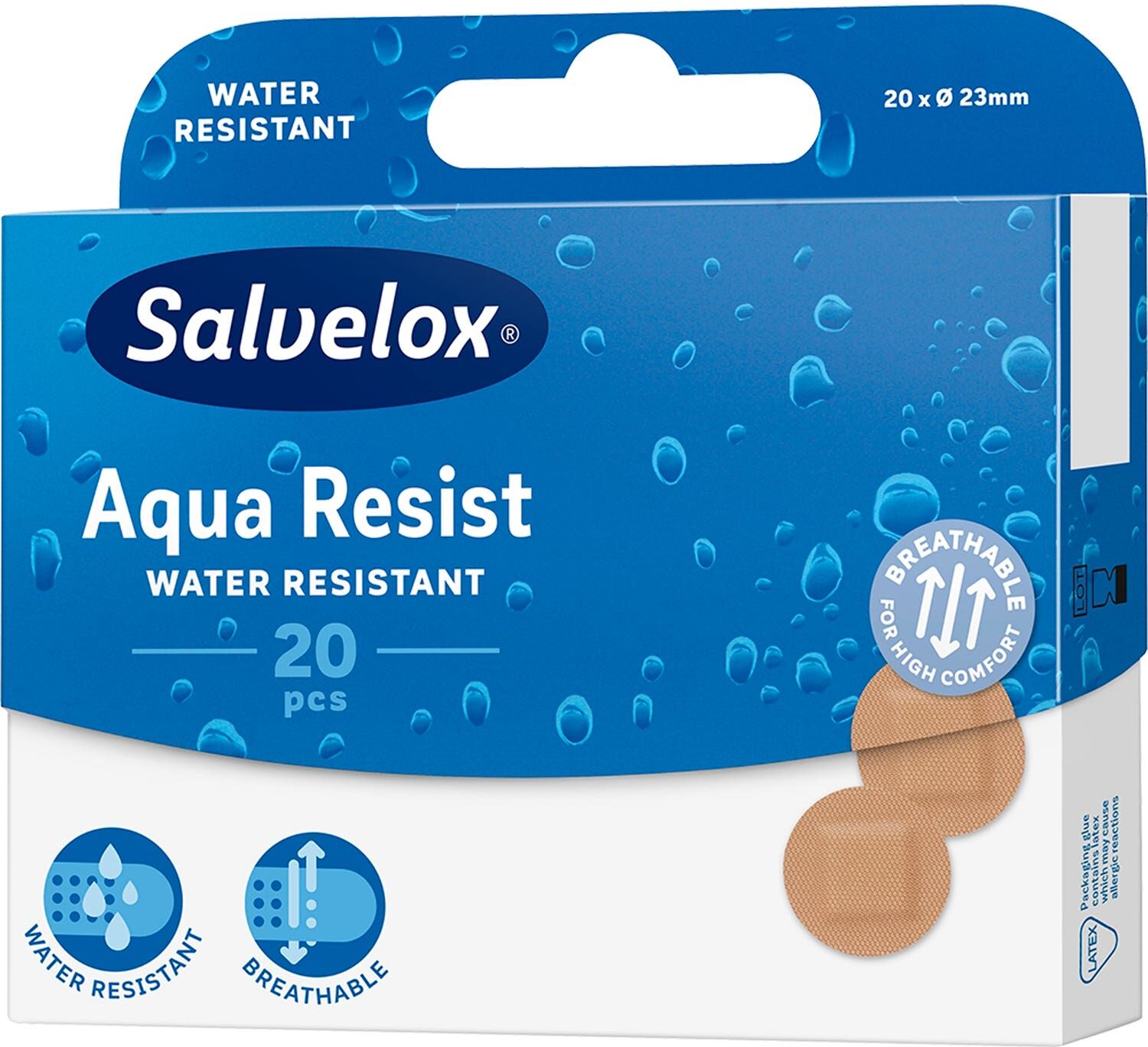 SALVELOX Aqua Resist apósitos redondos 20uds