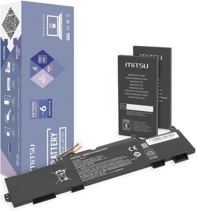 Mitsu Batterie pour HP EliteBook 735 G5, 745 G5, 840 G5 (4100 mAh) 11.55V