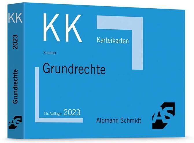 Christian Sommer - Karteikarten Grundrechte (Karteikarten Öffentliches Recht) - Preis vom 30.09.2026 22:30:23 h