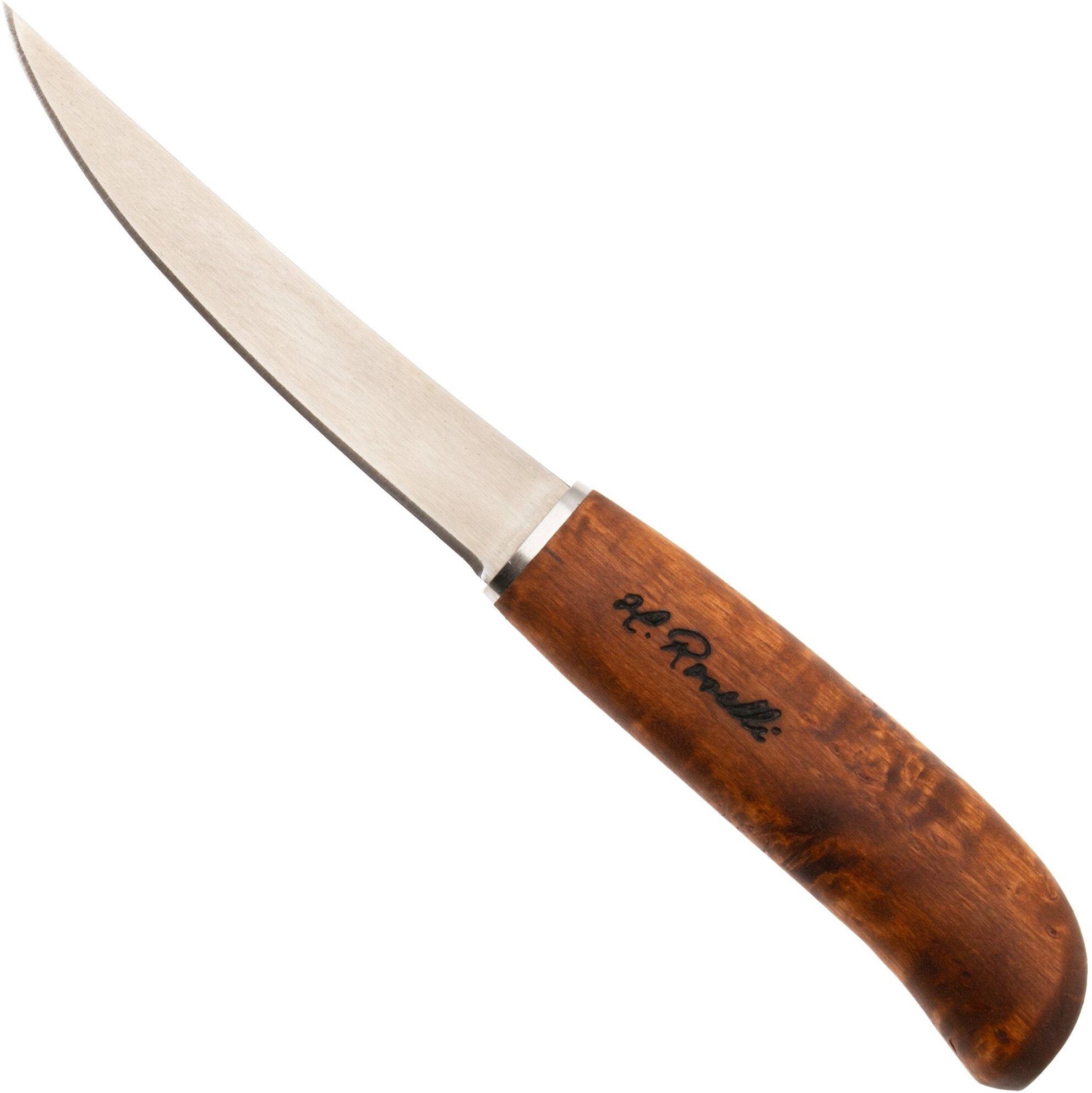 Nóż do filetowania Roselli Small Fish Fillet Knife RW256 UHC, Stained Curly Birch, 12 cm